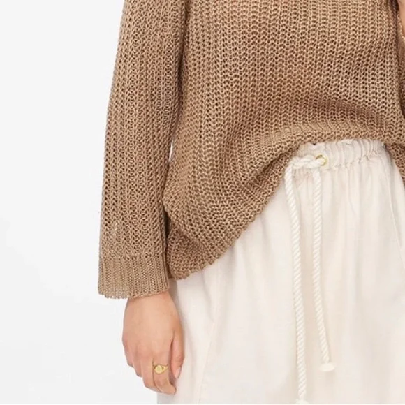J.Crew 100% Linen Relaxed Fit Beach Sweater - Picture 4 of 16